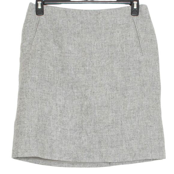 Talbots Womens Skirt Wool Pencil Straight Career Gray Size 8 KQ - Picture 1 of 4